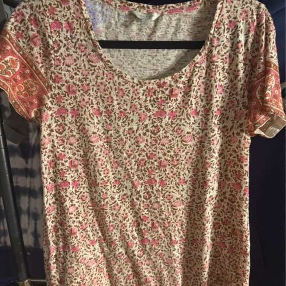 Lucky Brand Floral Print Tee